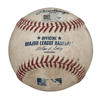 2014 Mike Trout MVP Season Game Used Baseball For Base Hit On June 22, 2014 vs. Texas Rangers (MLB Authenticated)